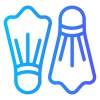 fins gradient icon vector