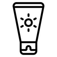 sunscreen line icon vector