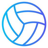 volleyball gradient icon vector