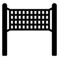 volleyball net glyph icon vector