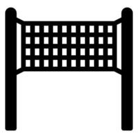 volleyball net glyph icon vector