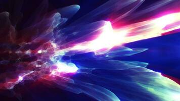 Energy abstract waves of magic and electricity iridescent glowing liquid plasma background video