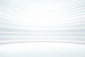 AI generated Abstract futuristic architecture background, Minimal technology white backdrop, Generative AI photo