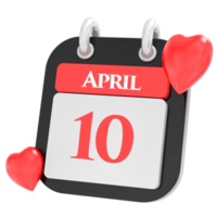 April mit Herz Monat Tag Symbol png