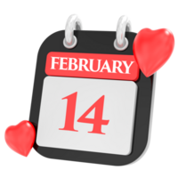 Herz zum Februar Monat Symbol von Tag 14 png