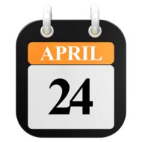 3D Rendering Of UI Icon APRIL Day 24 png