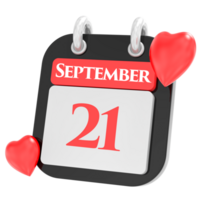 September with heart month day 21 png
