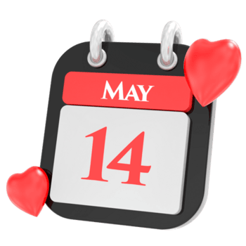 May with heart month day 14 png