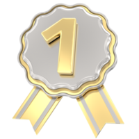 1 Anniversary Golden With Silver Badge png
