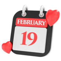 Heart For FEBRUARY month icon of day 19 png