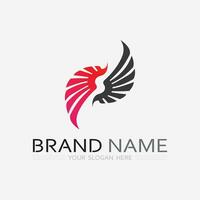 Wings logo vector icon symbol illustration design template