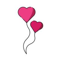 Valentine's Day Heart Balloon Icon vector