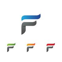 F Logo Hexagon illustration Icon vector