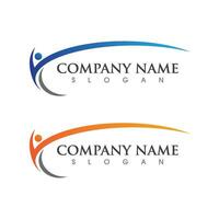 Human character logo sign vector