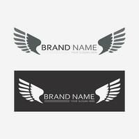 Wings logo vector icon symbol illustration design template