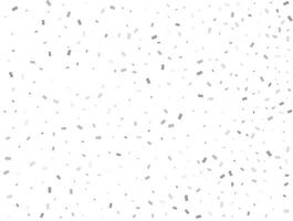 Luxury silver Rectangular glitter confetti background. White festive texture. vector