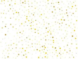 Wedding Golden Square Confetti. Vector illustration