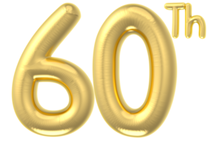60 60 fiesta decoración oro globo png