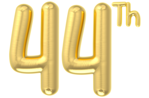 44 Party decoration gold balloon png