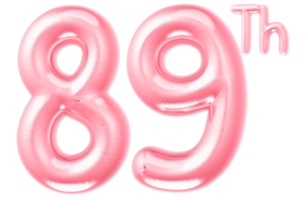 pink birthday balloons on transparent background png