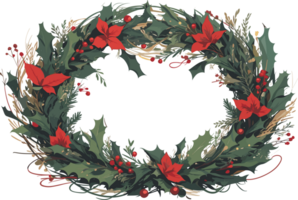 The Christmas Wreath  AI Generate png