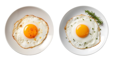 Plate of Sunlit Fresh Eggs, Morning Culinary Perfection, ai generated png