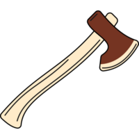 Adventure Axe Illustration PNG Transparent Background