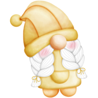Gnome wears a fruit hat png