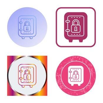 icono de vector de caja fuerte