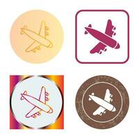 Landing Airplane Vector Icon