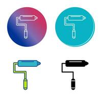 icono de vector de rodillo de pintura