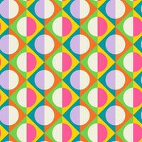 Essential geometric printable seamless pattern with abstract Minimal elegant line form stroke shapes in vibrant colors. Modern simple background in minimalist mid century style vector wall art