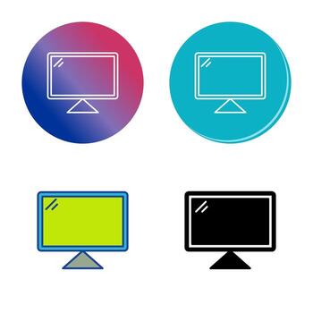 icono de vector de computadora