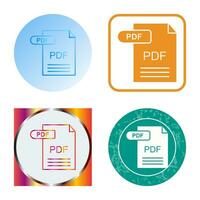 icono de vector de pdf