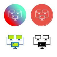 Connected Systems Vector Icon