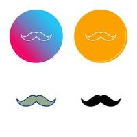 icono de vector de bigote