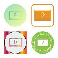 Video Screening Vector Icon