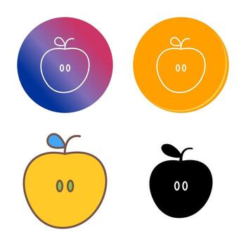 icono de vector de manzanas