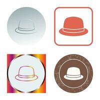 icono de vector de sombrero