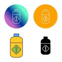 Pesticide Bottle Vector Icon