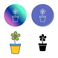 Flower Pot Vector Icon