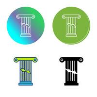 Broken Pillar Vector Icon