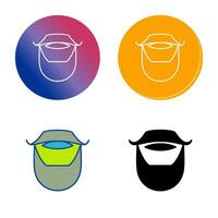 Beard and Moustache Vector Icon