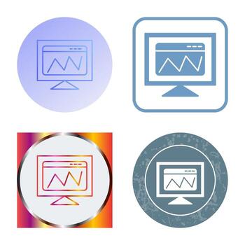 icono de vector de análisis web