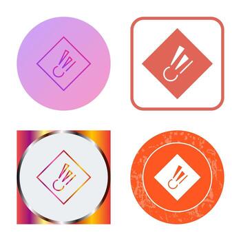 icono de vector de material explosivo