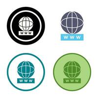 Unique World Wide Web Vector Icon