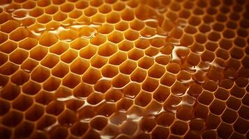 AI generated honey background photo