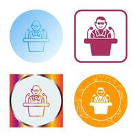 Unique Lecture Vector Icon