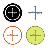 Unique Graph Vector Icon