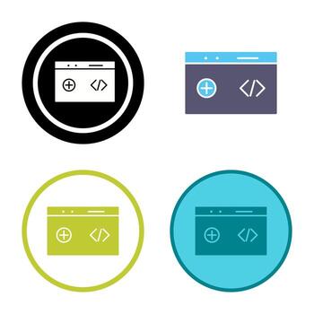 Unique Clean Code Vector Icon